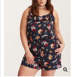 STAR WARS REBEL FLORAL PRINT ROMPER